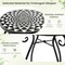 Costway Mosaic Outdoor Side Table, Round End Table with Weather Resistant Ceramic Tile Tabletop